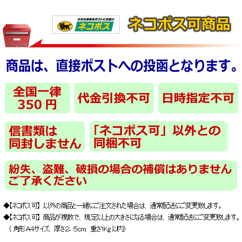 ネコポスに関するご注意